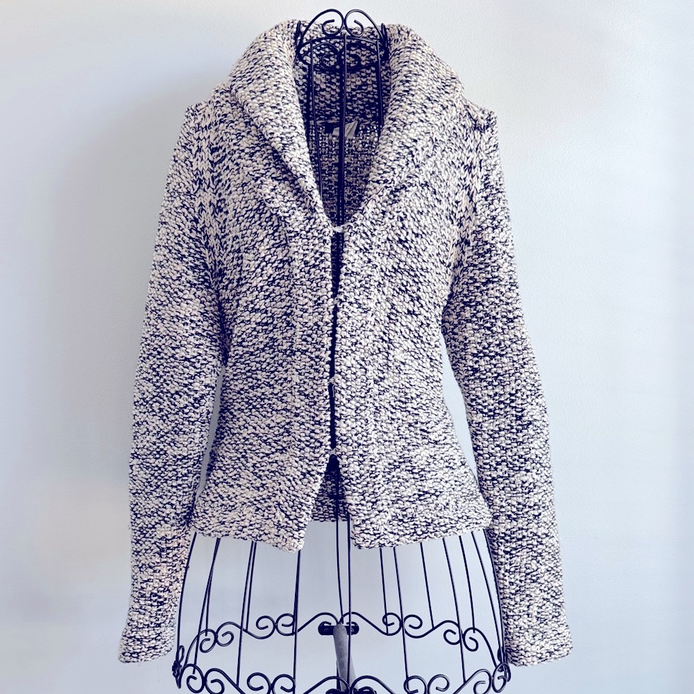 J. Crew Monochrome Handknit Sweater Blazer